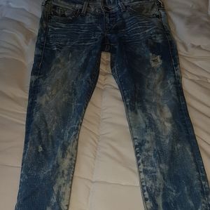 True Religion big T skinny jeans